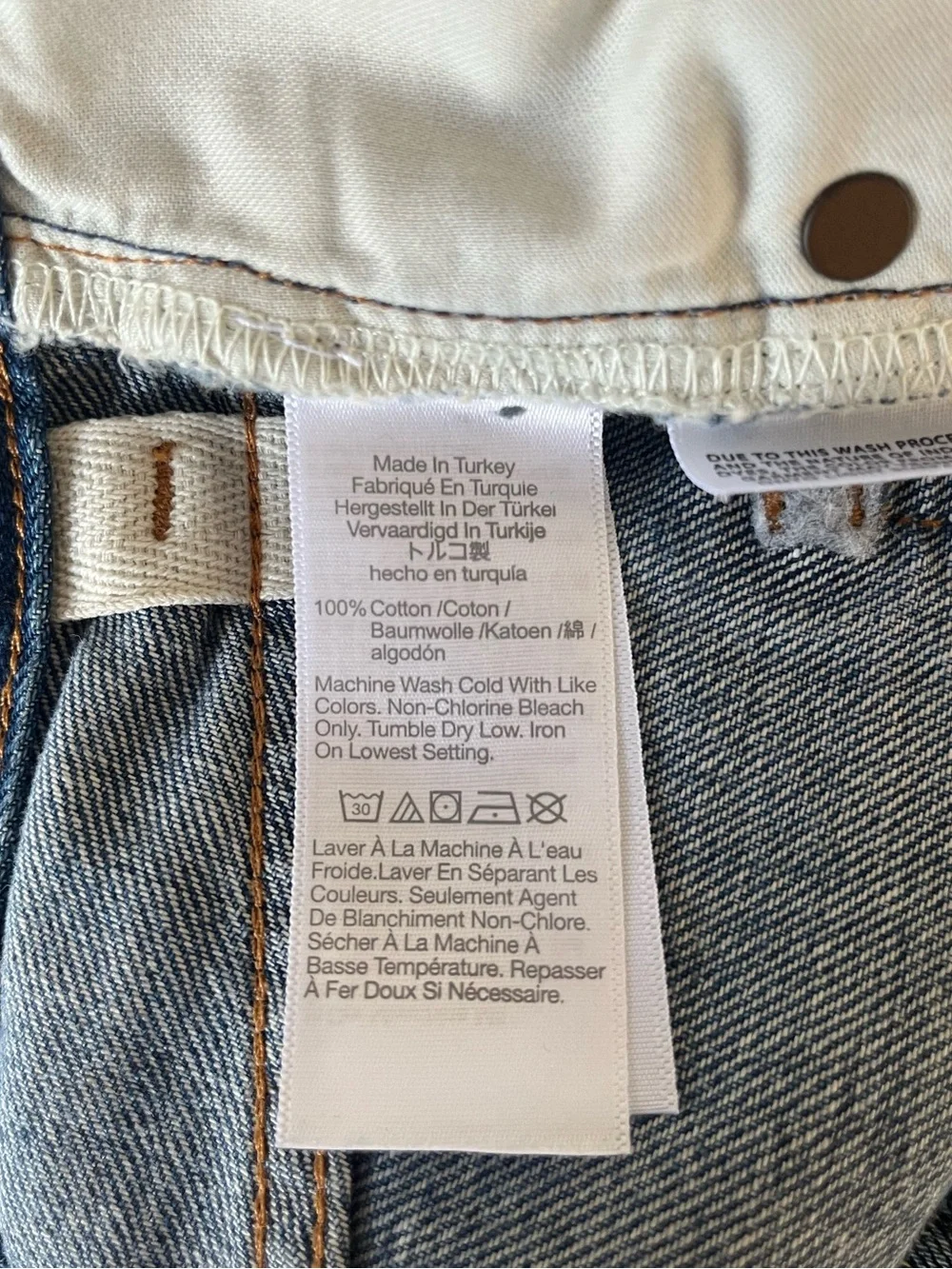 NWT Madewell Long Baggy Cuffed Jean Shorts in Mifflin Wash size 27